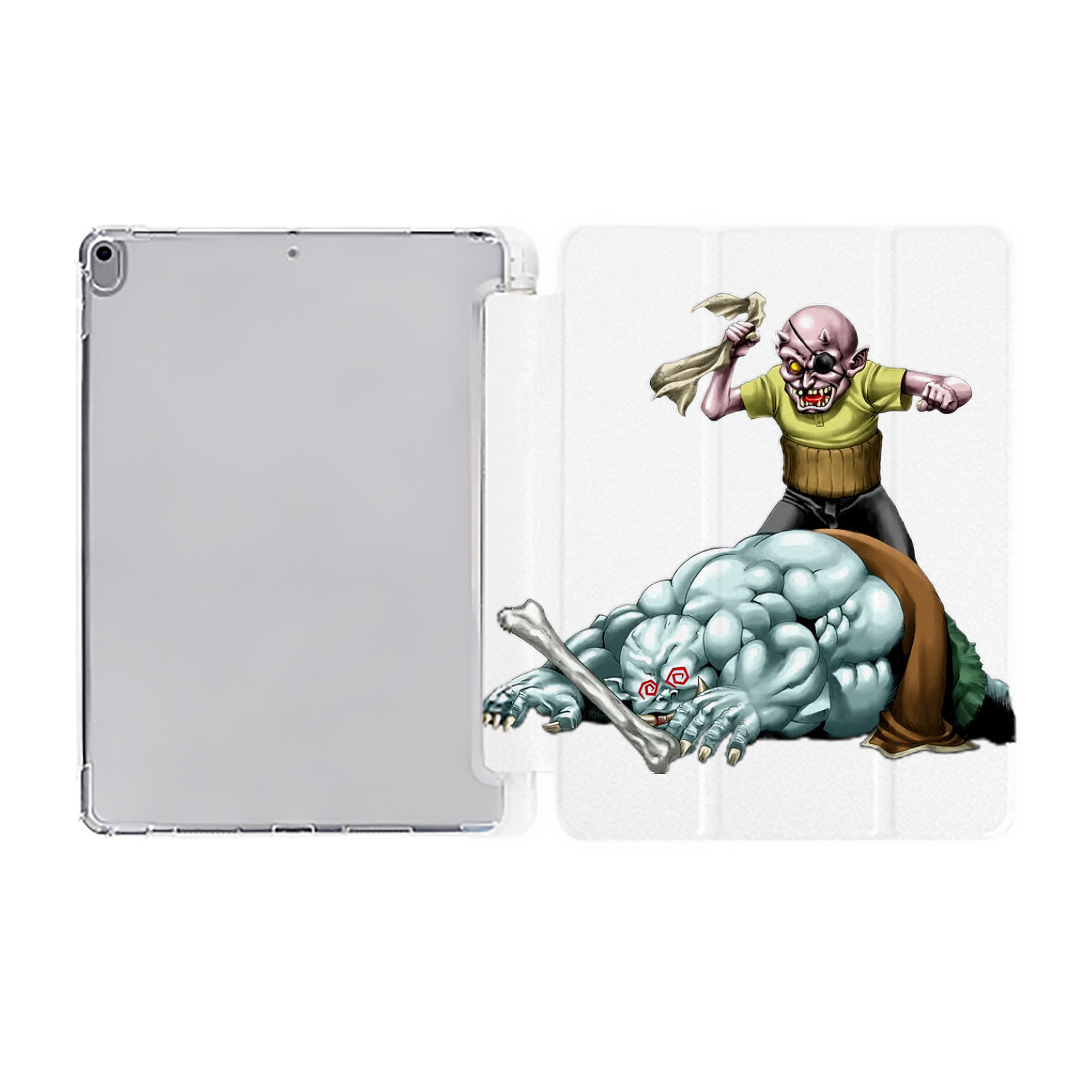 （画像用） 遊☆戯☆王 Yu-Gi-Oh! IPad ケース ペン収納付き 三つ折りスタンド PUレザー×シリコン 対応機種9.5/10.5/10.9インチ
